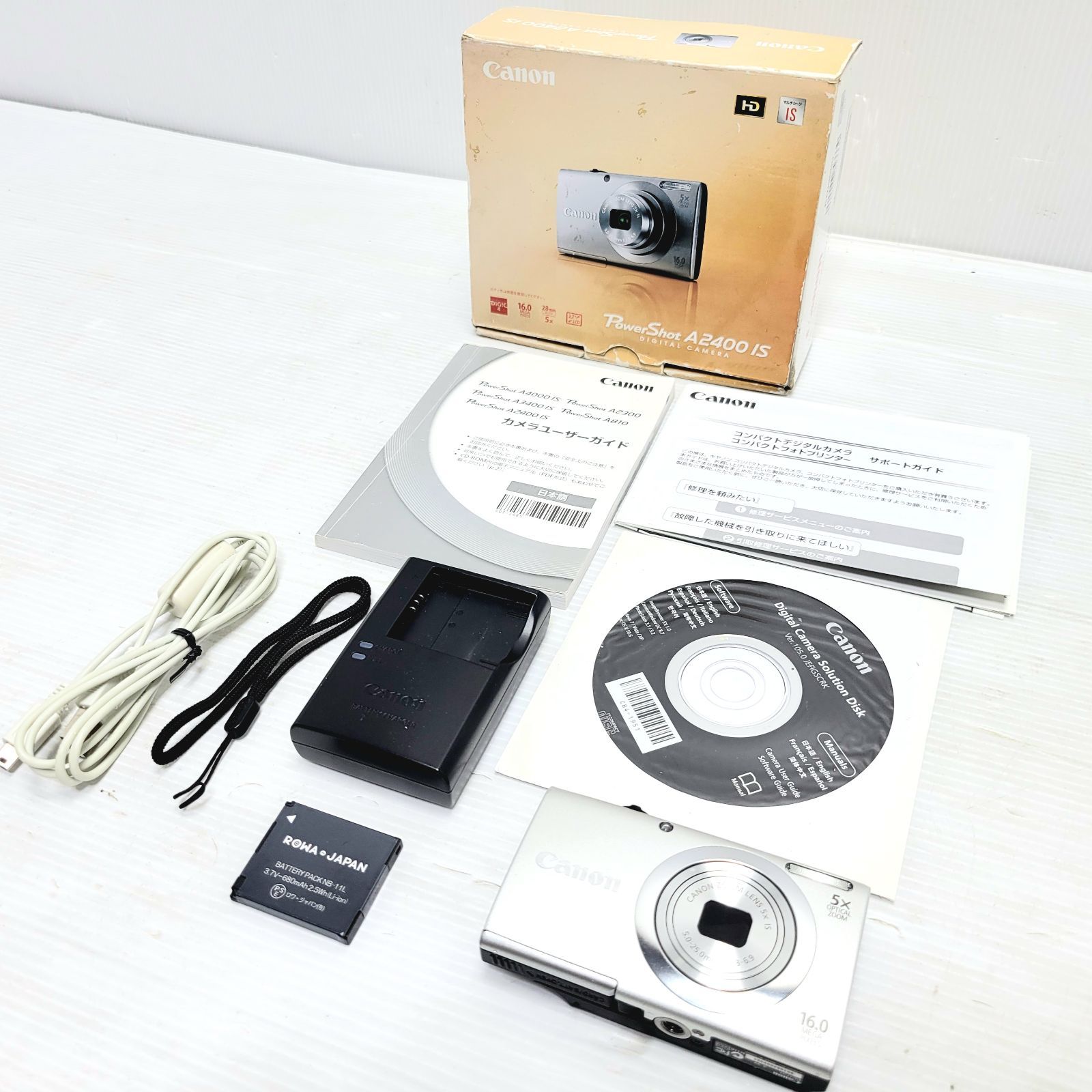 現状品】Canon PowerShot A2400 IS シルバー - メルカリ