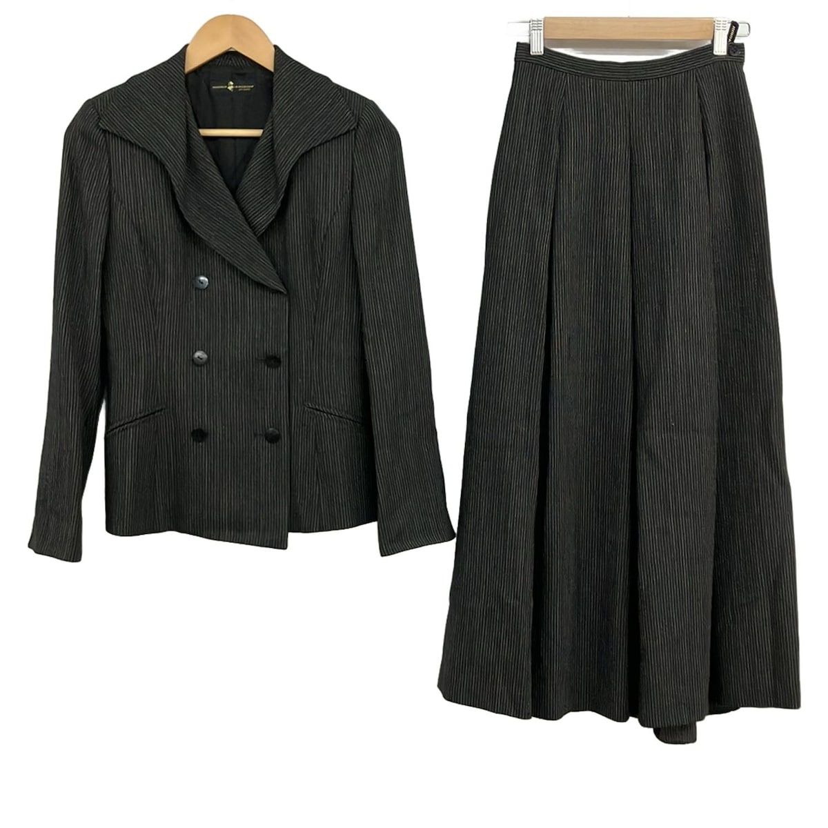 HIROKO KOSHINO(ヒロココシノ) スカートスーツ レディース美品 - 黒