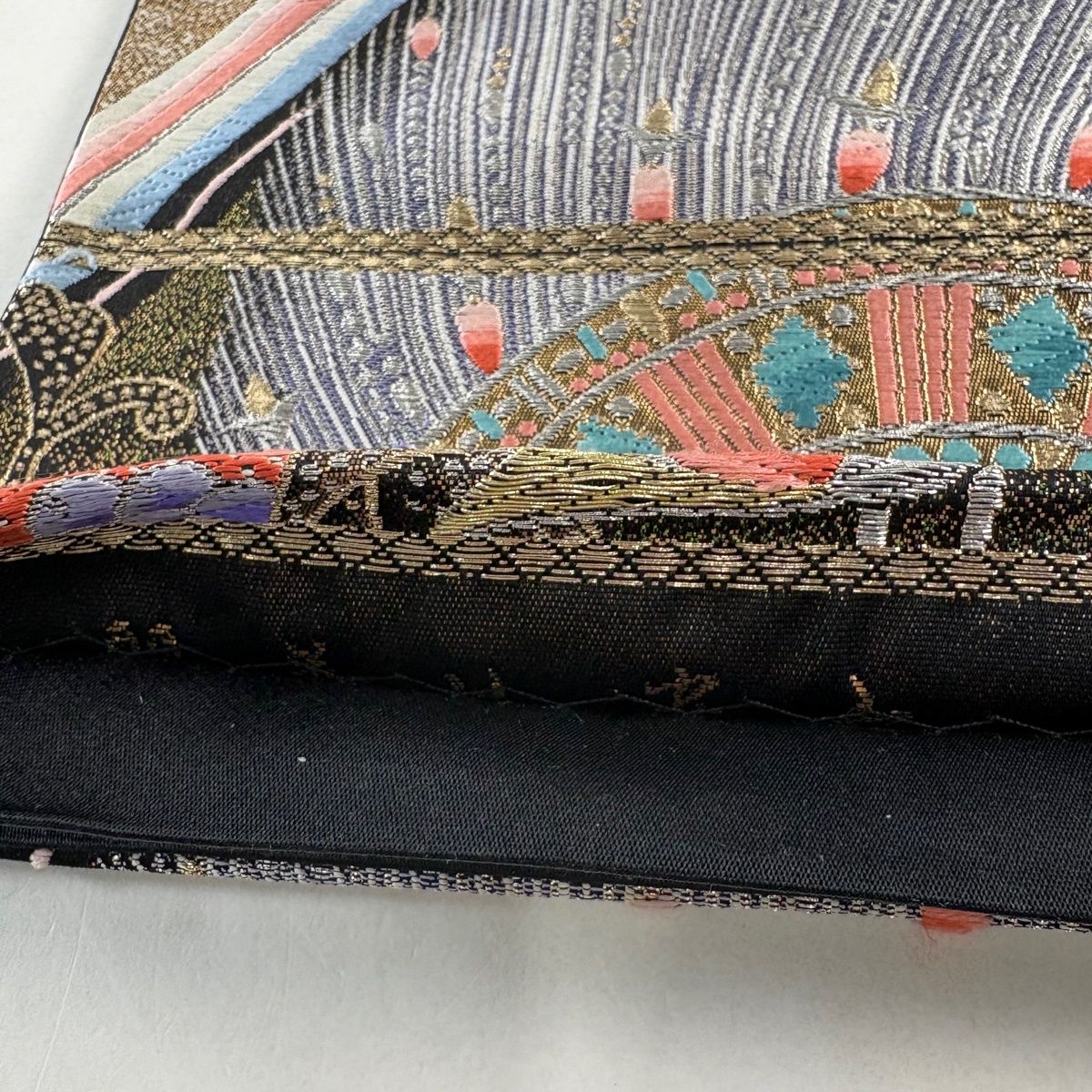 袋帯 秀品 草花 孔雀 金銀糸 箔 金茶 六通 正絹 【中古】 - メルカリ