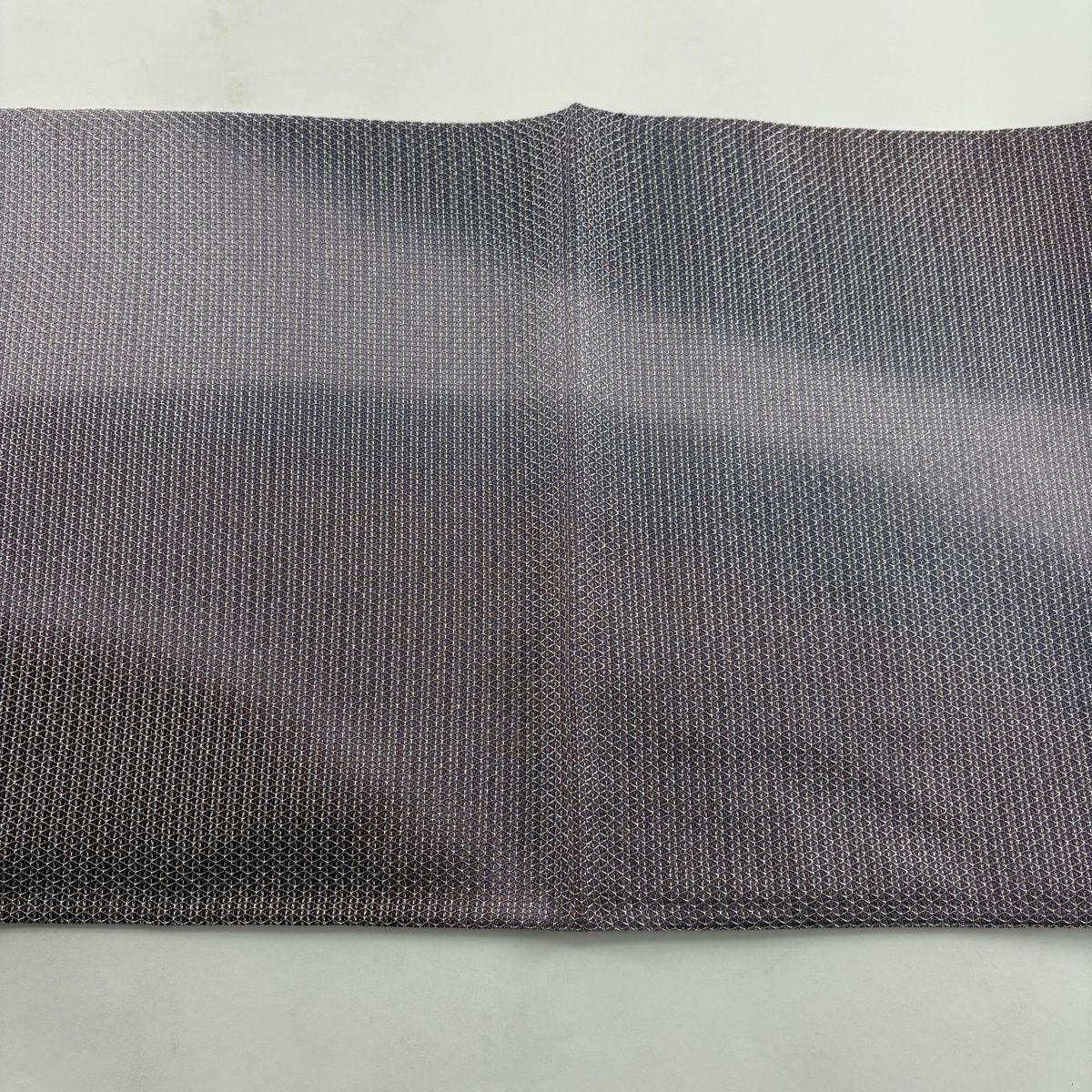 袋帯 秀品 よろけ縞 幾何学模様 銀糸 灰紫 六通 正絹 【中古】 - メルカリ