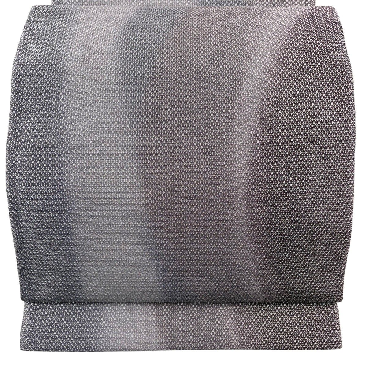 袋帯 秀品 よろけ縞 幾何学模様 銀糸 灰紫 六通 正絹 【中古】 - メルカリ