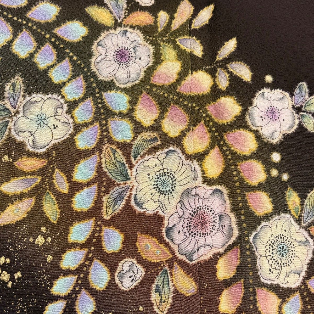 付下げ 身丈157cm 裄丈69cm L 袷 翠山工房 やまと 落款 辻が花 うさぎ