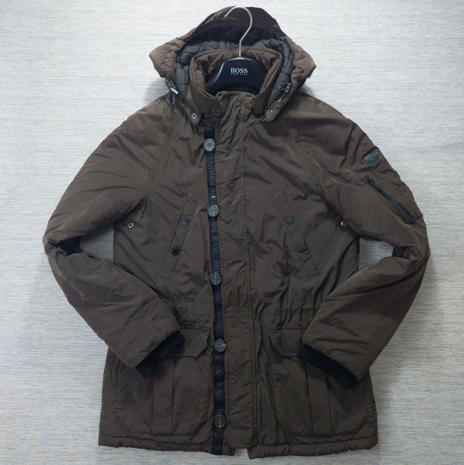 極美品◇ARMANI JEANS アルマーニジーンズ 中綿入り ミリタリー 