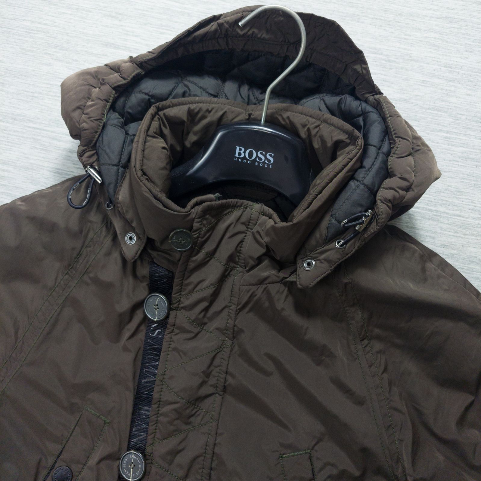 極美品◇ARMANI JEANS アルマーニジーンズ 中綿入り ミリタリー 