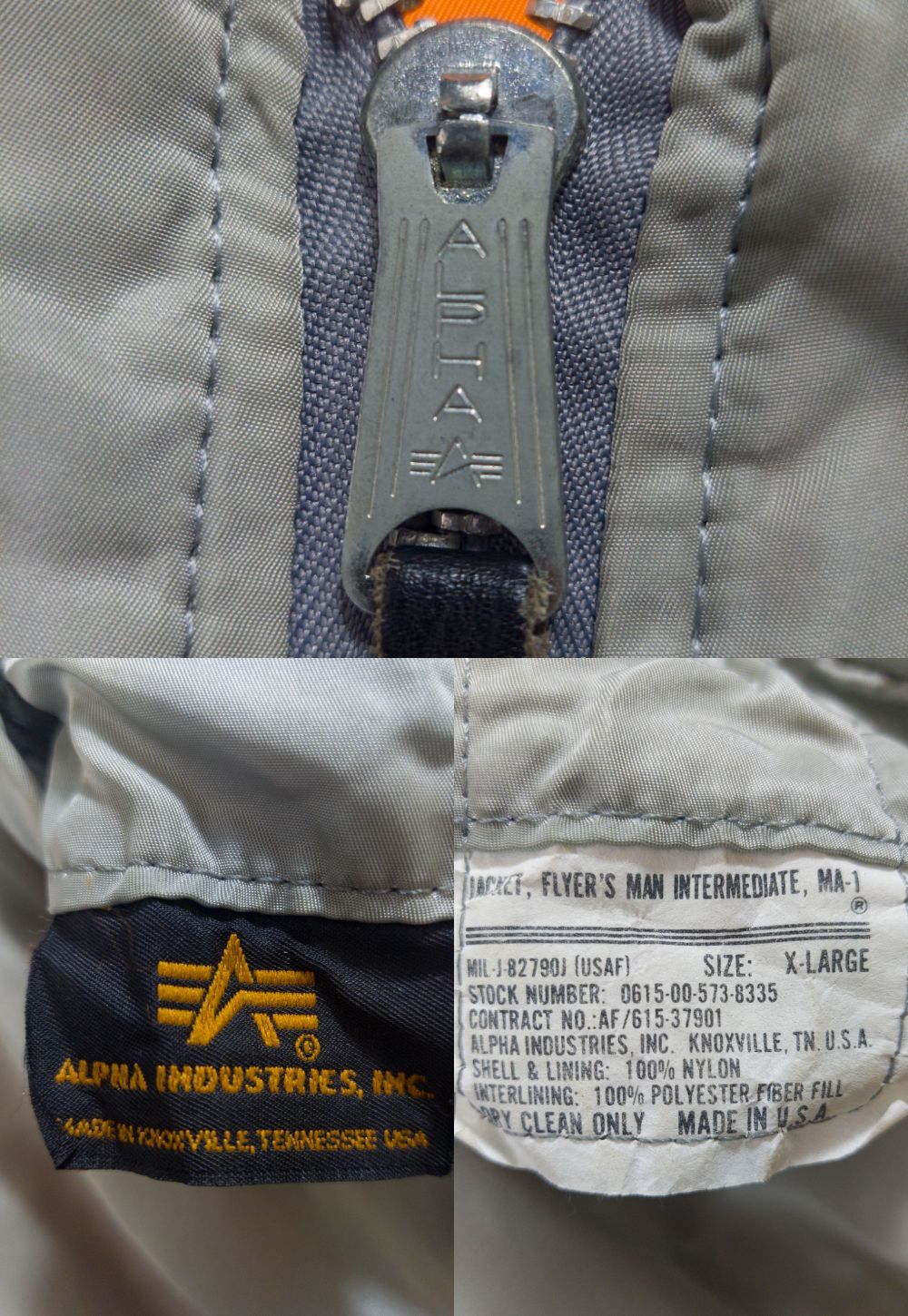 美品】ALPHA MA-1 USA製 ミリタリーリバーシブルブルゾン XLサイズ XXL