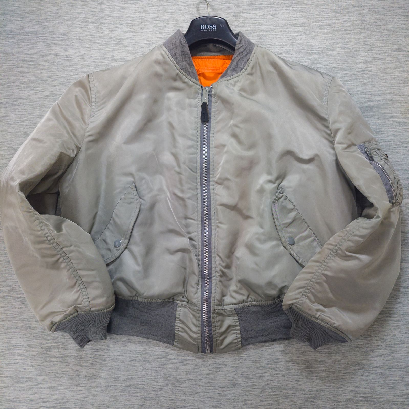 美品】ALPHA MA-1 USA製 ミリタリーリバーシブルブルゾン XLサイズ XXL