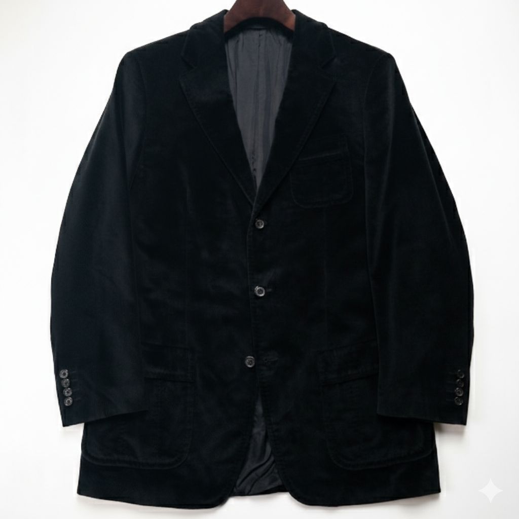 美品】ボス ヒューゴボス テーラードジャケット コーデュロイ ブラック