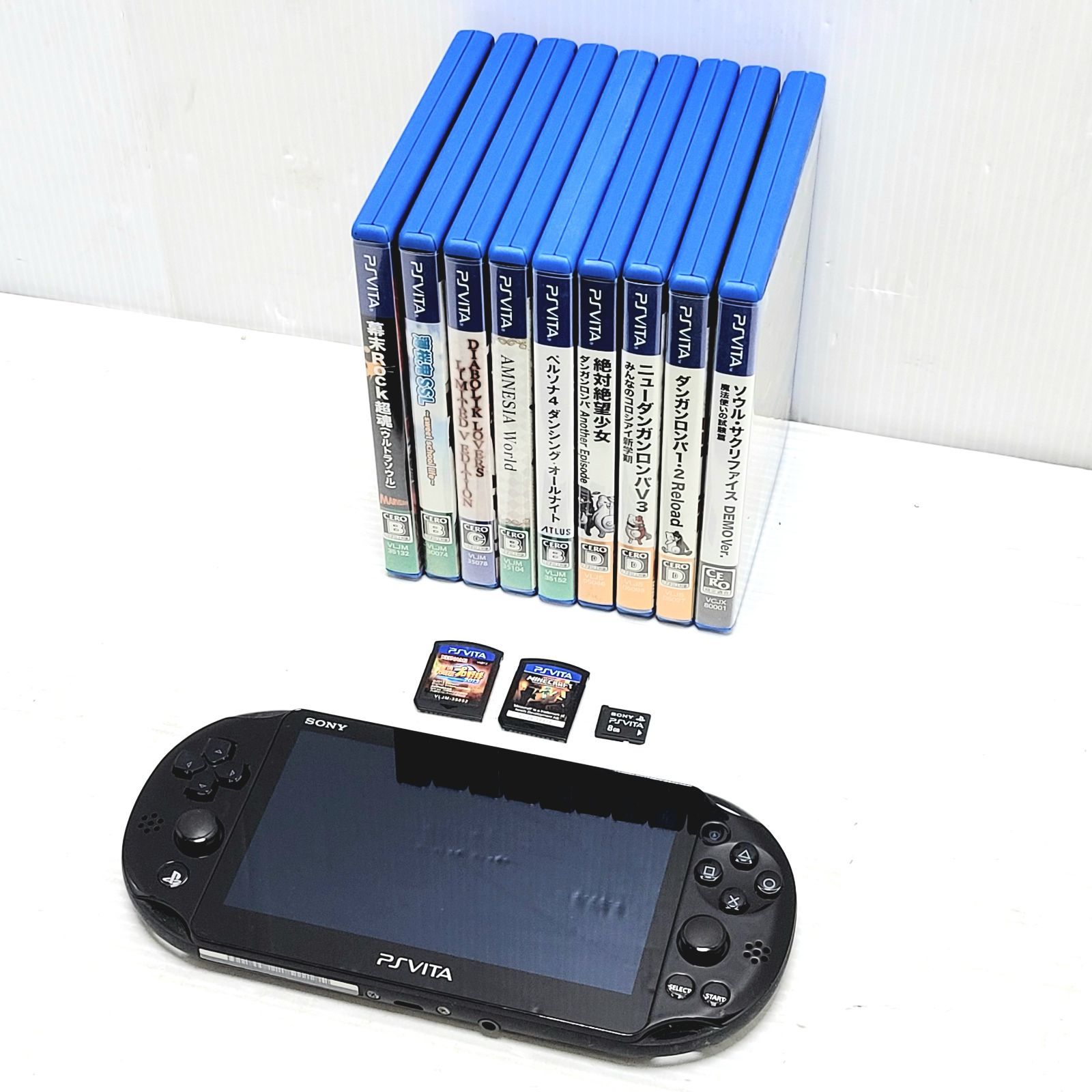 動作品】SONY PSVITA PCH-2000 ブラック & ソフト11本 - メルカリ