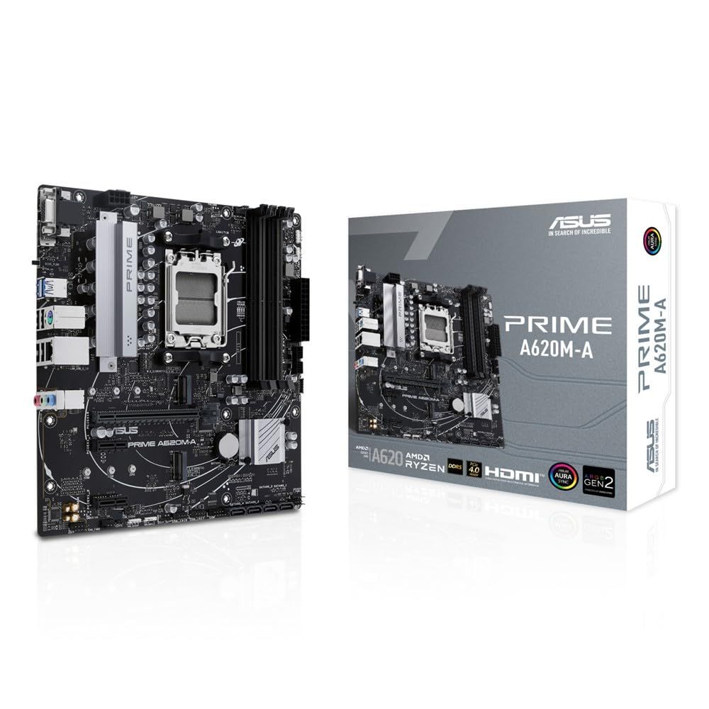 ASUS PRIME A620M-A AMD Ryzen 7000 シリーズ AM5 対応 A620 搭載 mATX