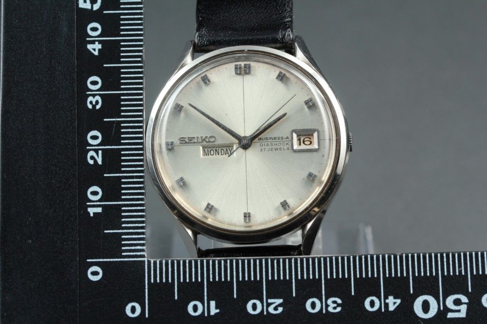  稼働品 SEIKO Business-A 8346-9020 デイデイト シルバー 27J 36mm 自動巻き メンズ 1967年製 16811 休日コーデ 自動巻き時計 腕時計(アナログ)