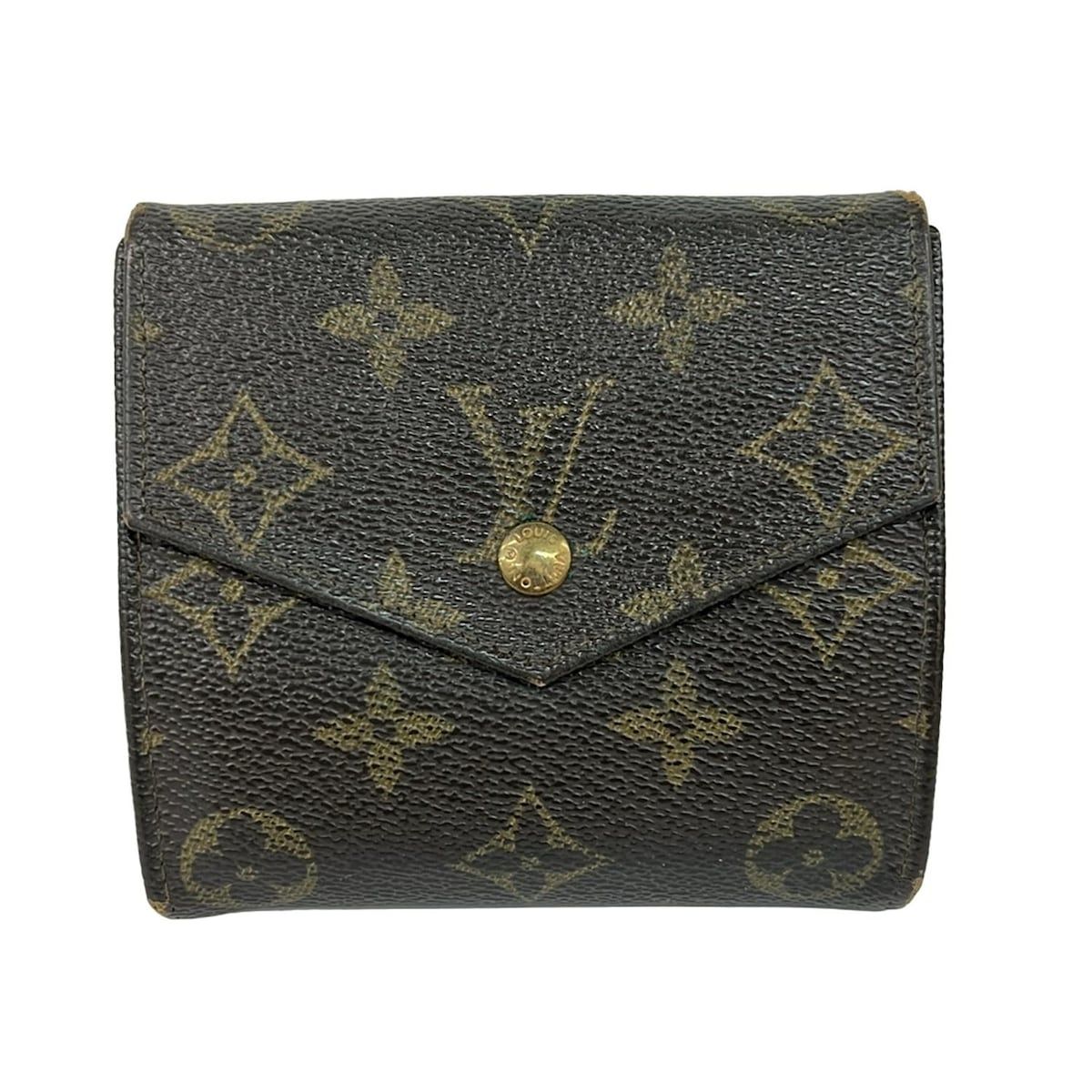 LOUIS VUITTON(ルイヴィトン) Wホック財布 モノグラム ポルトモネビエ