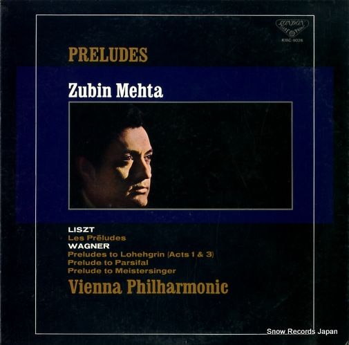 レコード】ズービン・メータ 前奏曲 メータ、リスト、ワーグナー名演集