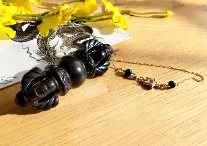 チベット密教法具〖五鈷杵（ごこしょ）✡ドルジェ〗＊鉄隕石タイプ