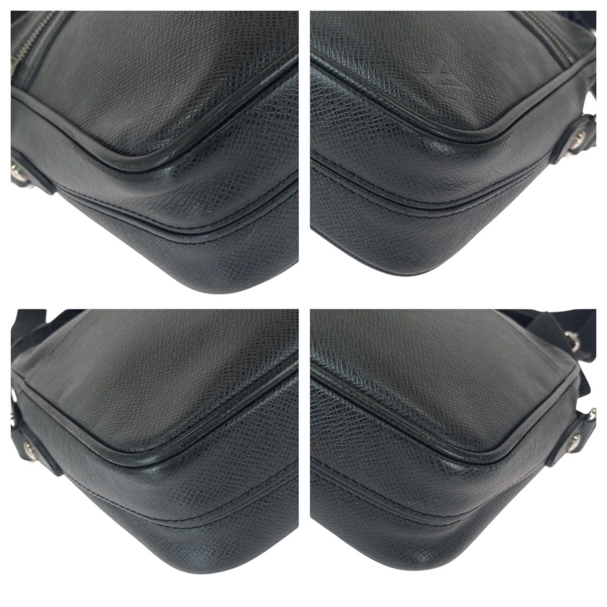 美品 LOUIS VUITTON ルイヴィトン タイガ ディミトリ ブラック 黒