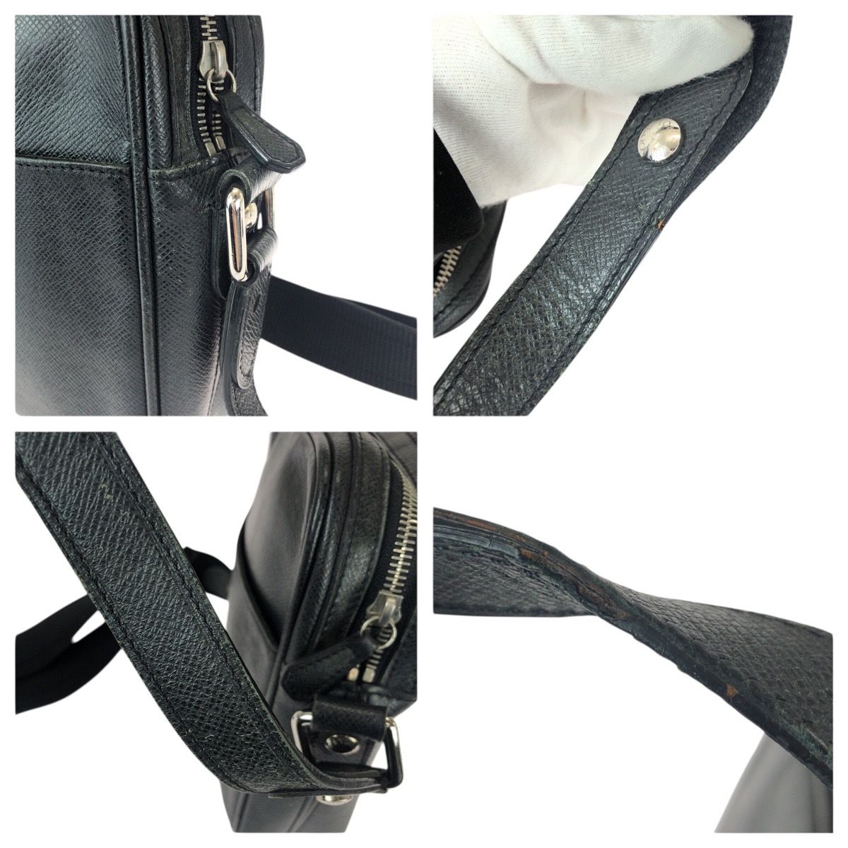 美品 LOUIS VUITTON ルイヴィトン タイガ ディミトリ ブラック 黒