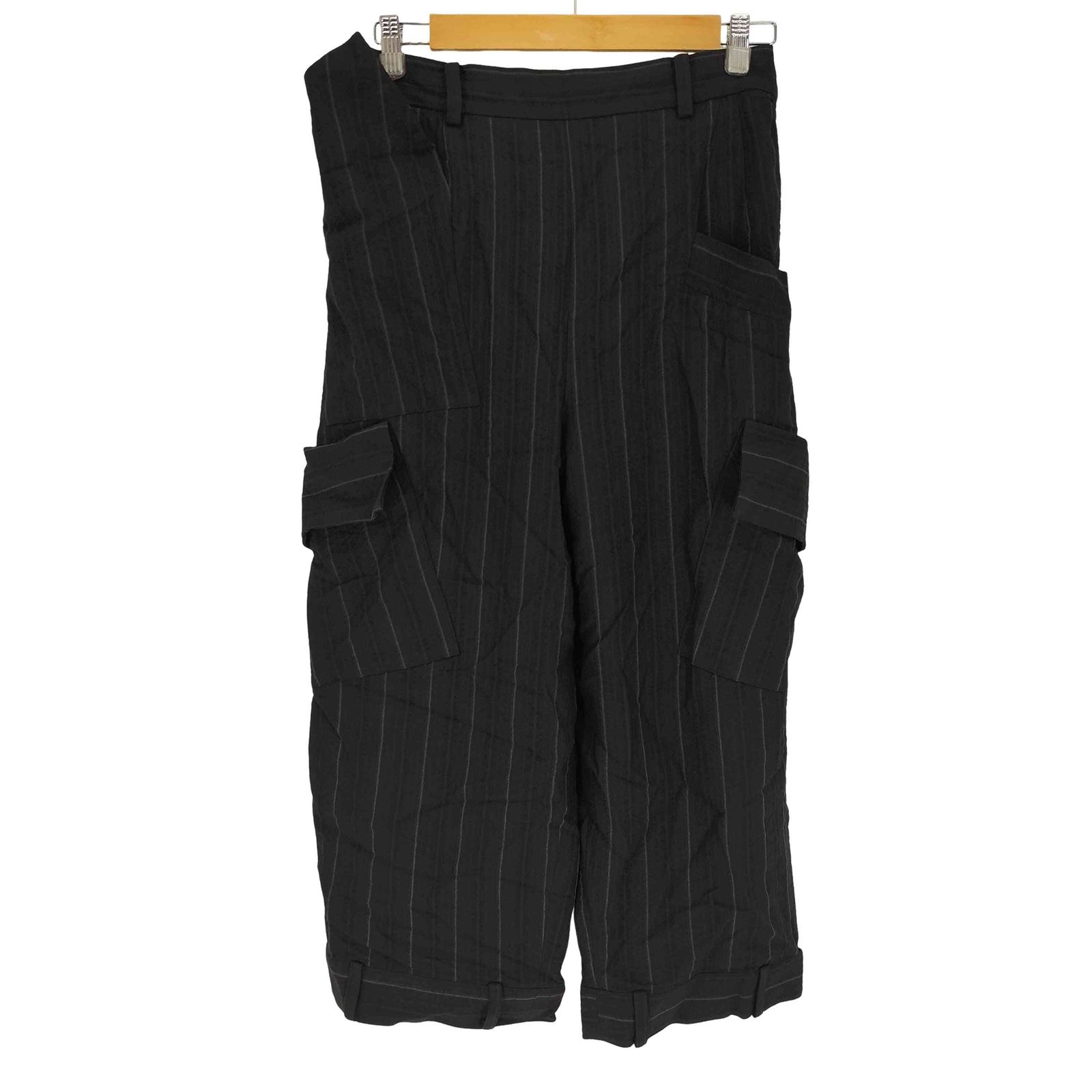 ジウ 慈雨 サイドジップアップ アジャスターボタン ストライプ パンツ