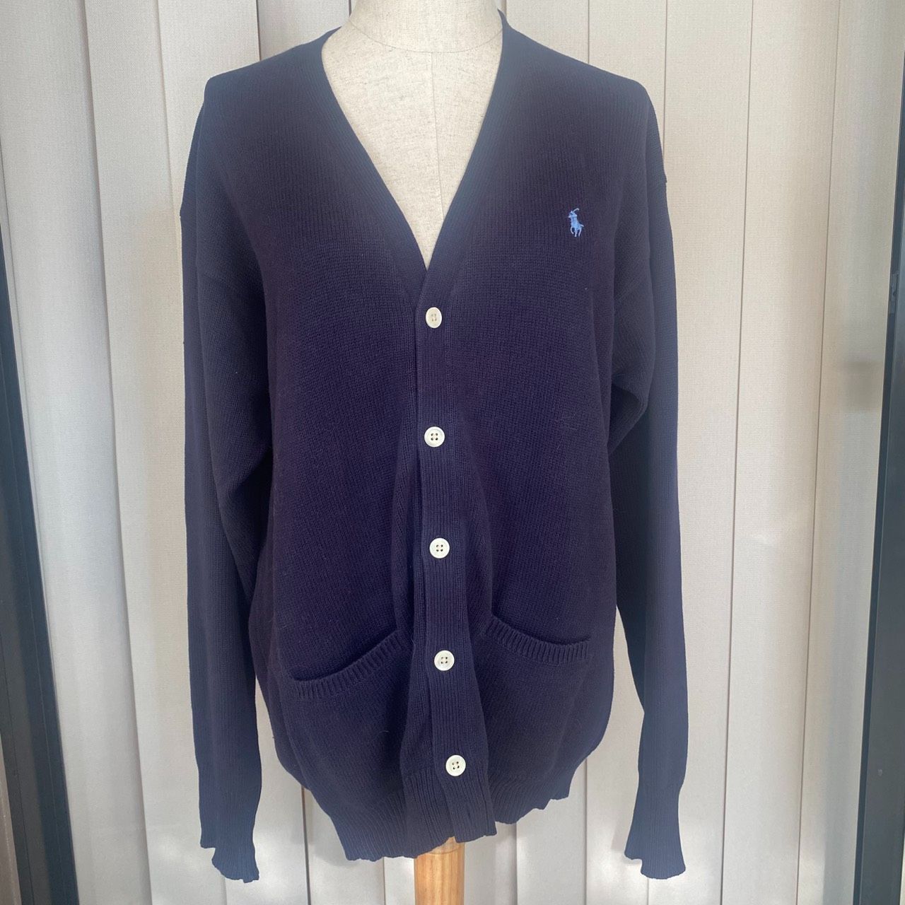 Polo Ralph Lauren◆ネイビー カーディガン◆160 Ralph Lauren カーディガン 綿100% ネイビー 160サイズ レディース