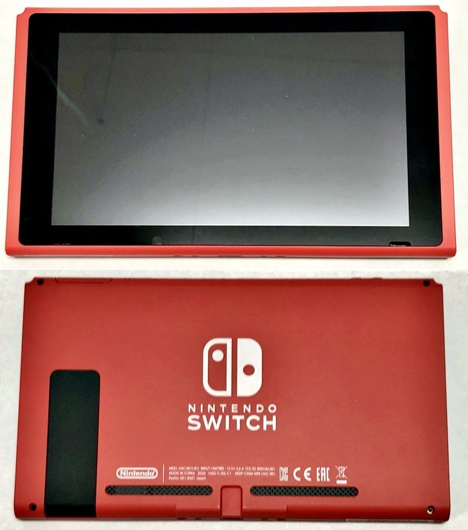 25. 【中古/動確済】Nintendo Switch本体 マリオレッド×ブルー セット