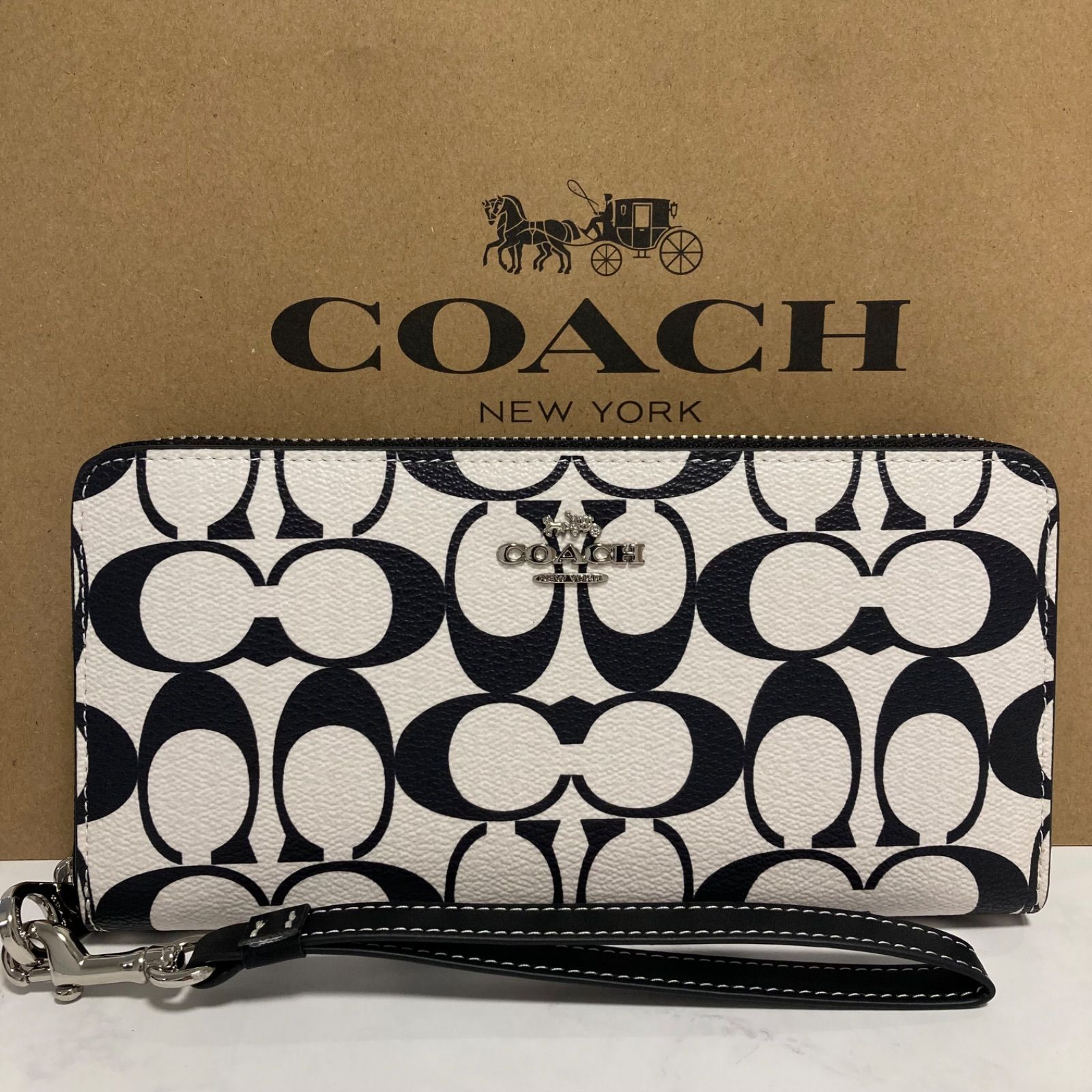 新品 COACH長財布 コーチ 長財布 レディース メンズ シンプル - メルカリ