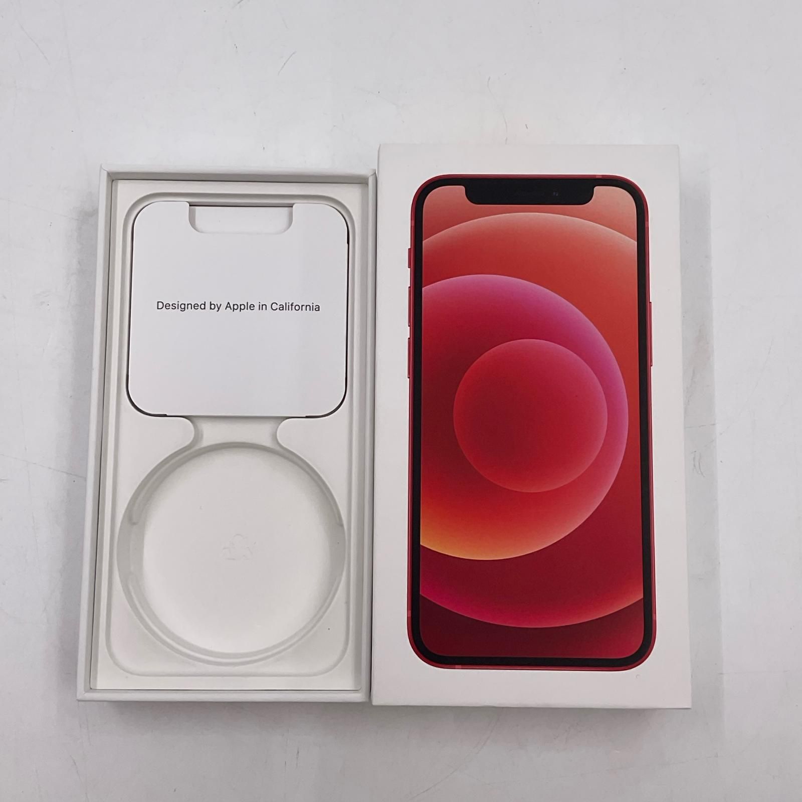 iPhone 12 mini 128GB レッド au SIMフリー 白ロム 76%【難有】【最速