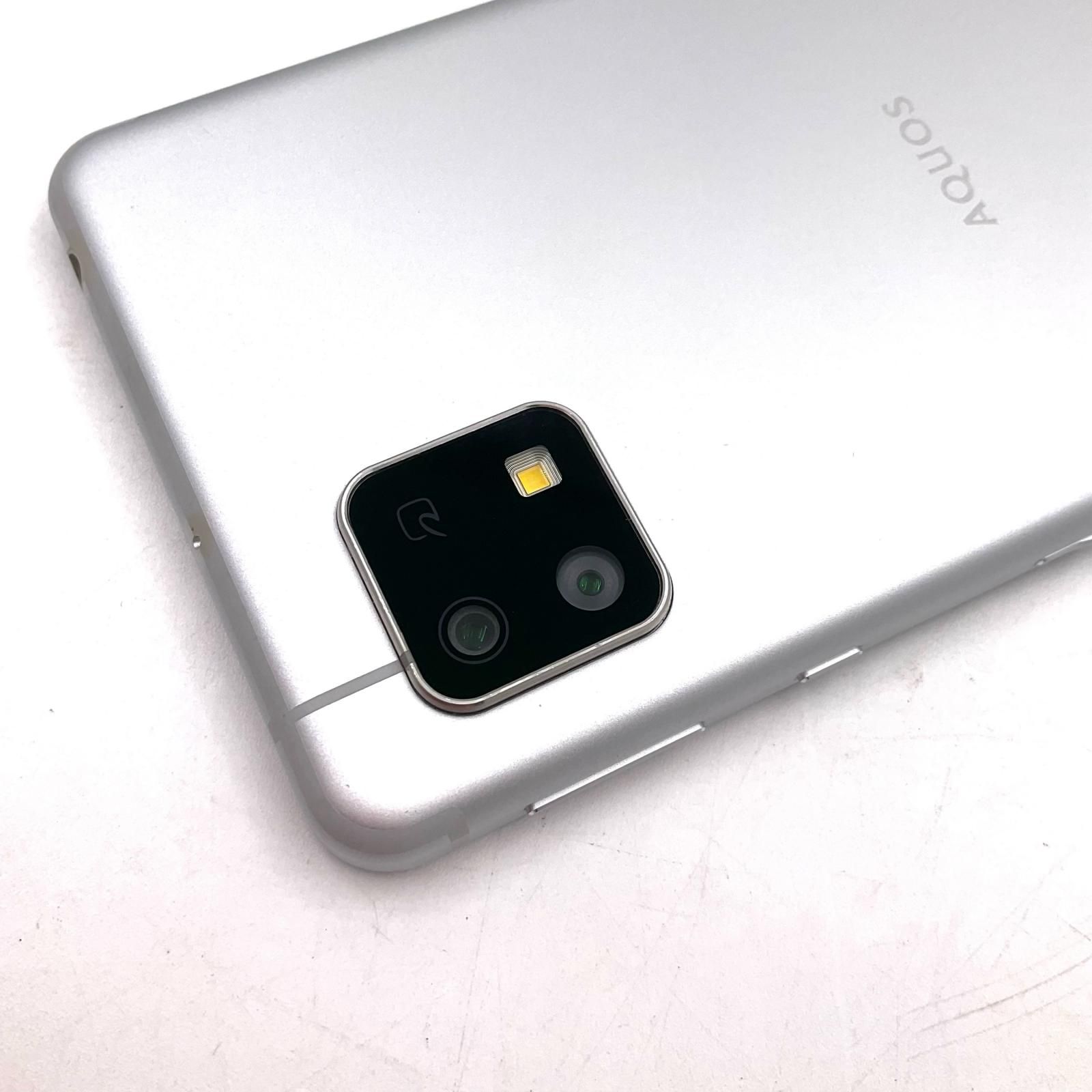 全額返金保証】【最速発送】SHARP AQUOS sense4 basic 64GB シルバー