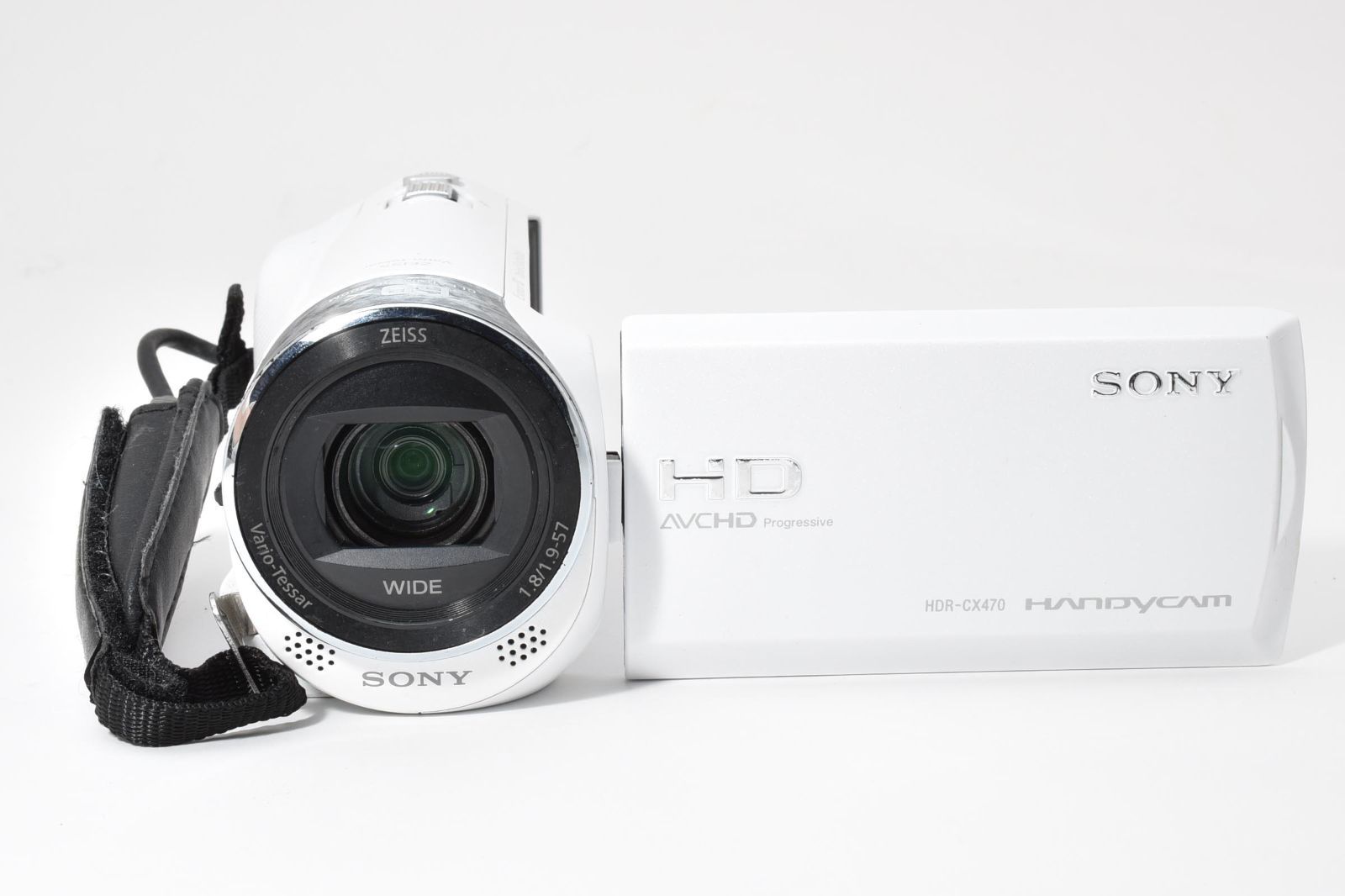 美品・完動品】SONY HDR-CX470 ホワイト ハンディカム 超軽量215g 光学