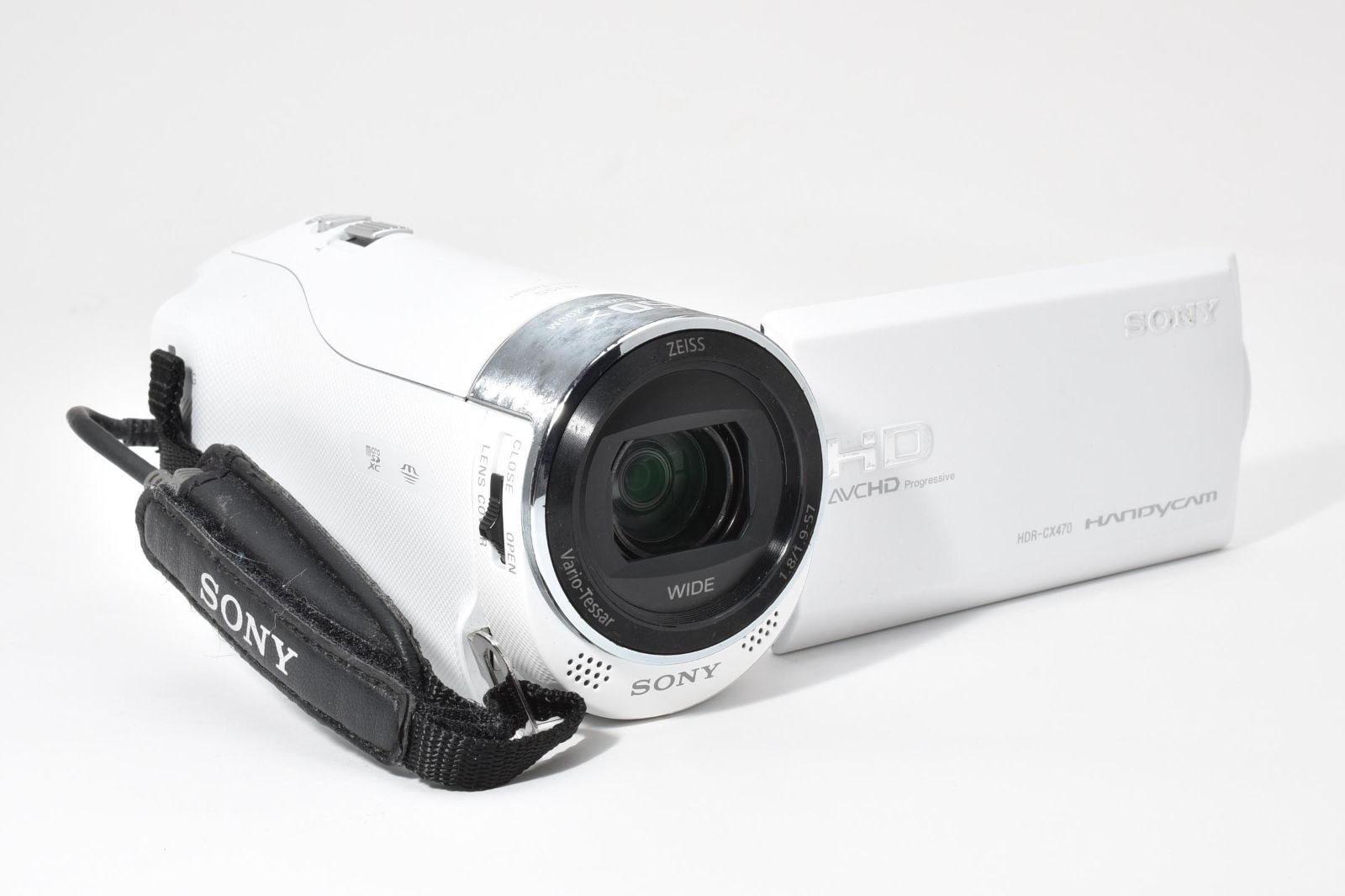 美品・完動品】SONY HDR-CX470 ホワイト ハンディカム 超軽量215g 光学