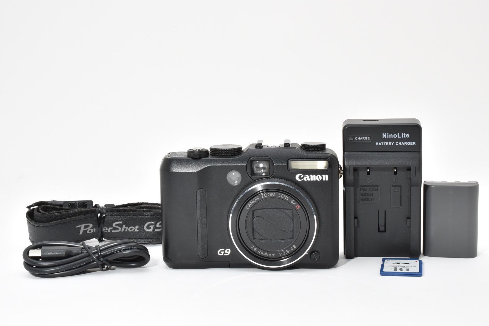 良品・完動品】Canon PowerShot G9 ブラック 名機 高級コンデジ 1210万