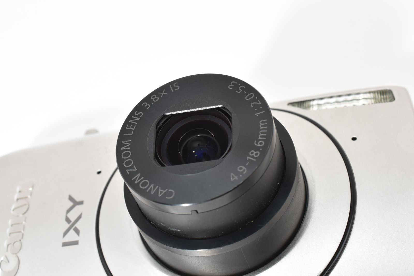 美品】Canon IXY 30S シルバー f2.0明るいレンズ搭載 夜景に強い 裏面