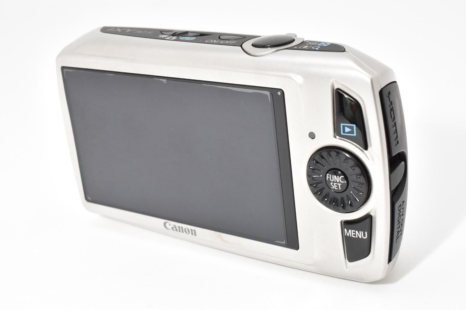 美品】Canon IXY 30S シルバー f2.0明るいレンズ搭載 夜景に強い 裏面