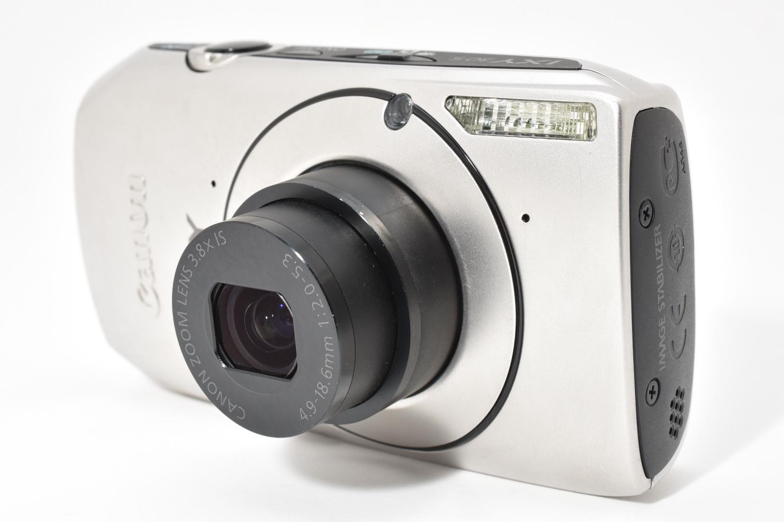 美品】Canon IXY 30S シルバー f2.0明るいレンズ搭載 夜景に強い 裏面