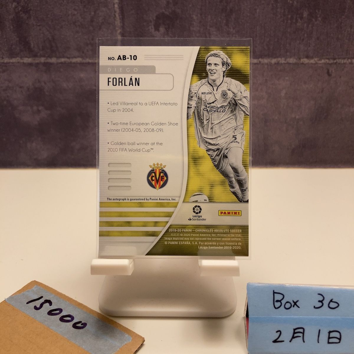 2019-20 Panini Chronicles Absolute Soccer Diego Forlán 直筆サイン