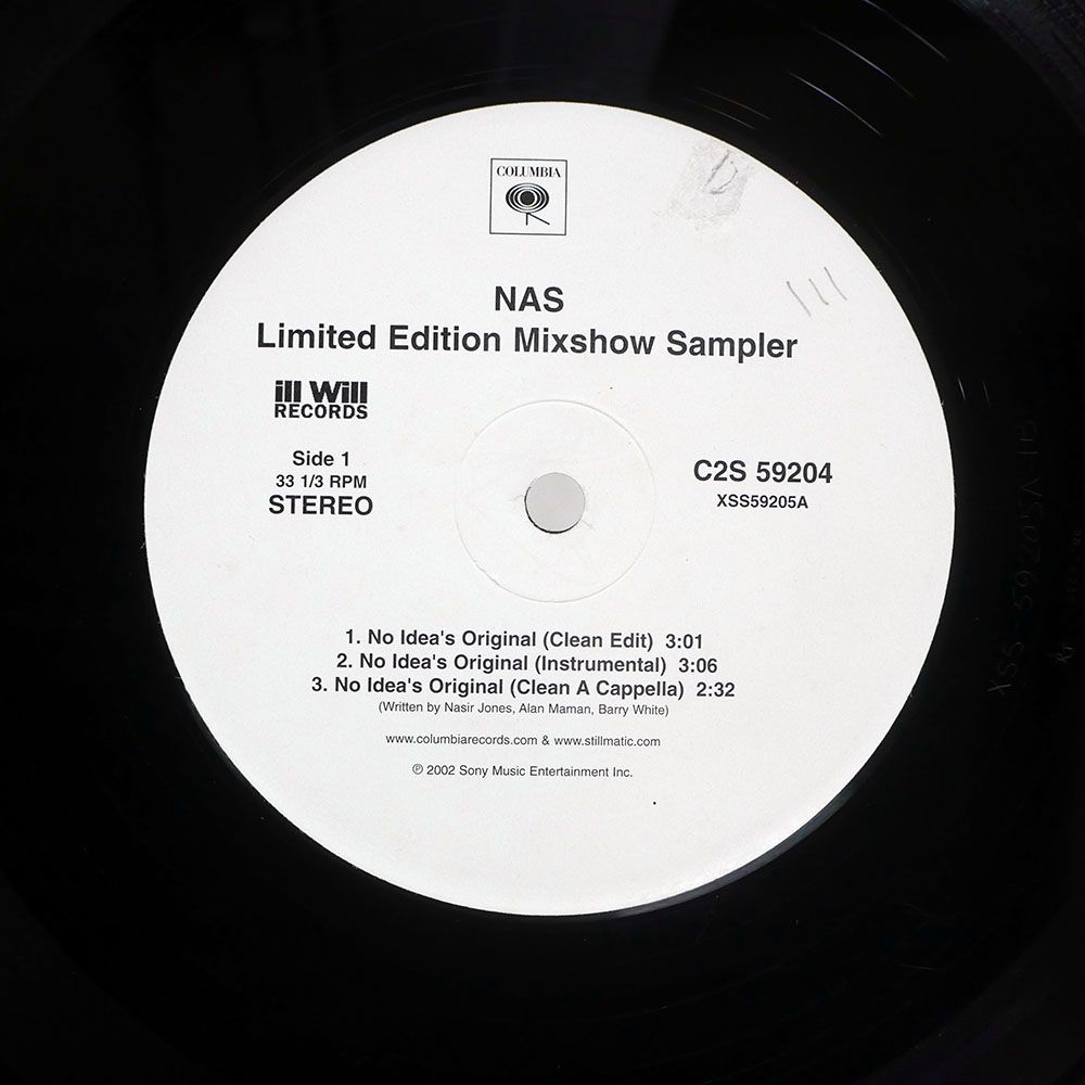 米 US盤 NAS/LIMITED EDITION MIXSHOW SAMPLER/COLUMBIA C2S59204 12