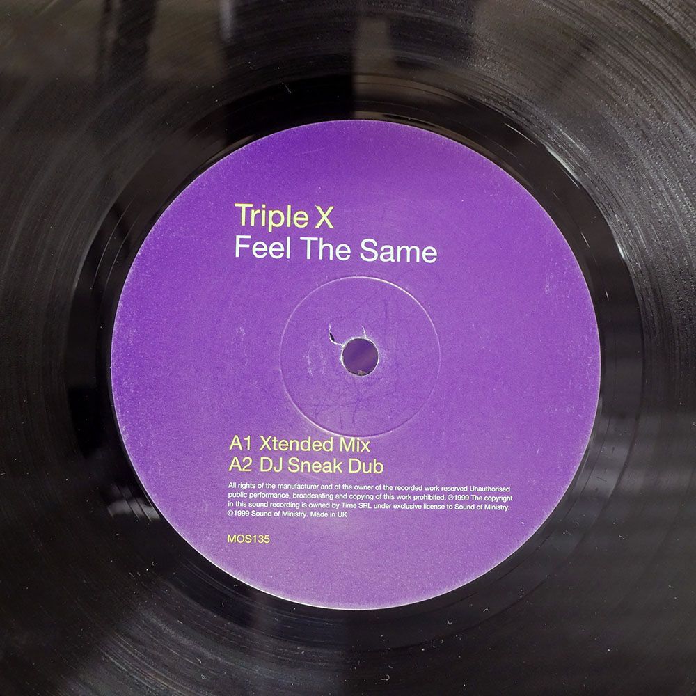 英 UK盤 TRIPLE X/FEEL THE SAME/SOUND OF MINISTRY MOS135 12 - メルカリ