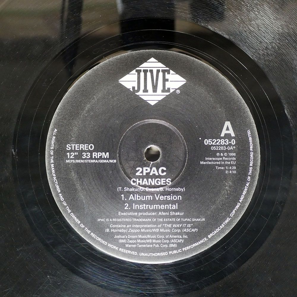 ジャンク,EU EU盤 2PAC/CHANGES/JIVE 0522830 12 - メルカリ