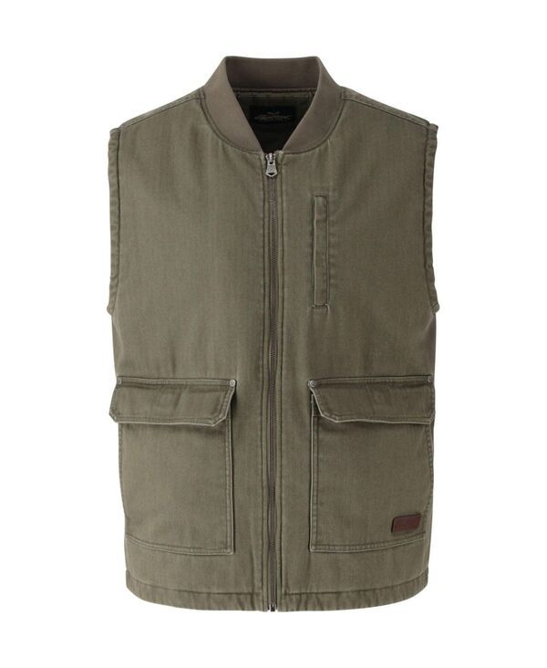 ソログッド メンズ トップス ベスト Thorogood Mens Stone Wash Herringbone All Year Vest Tea leaf ストーン