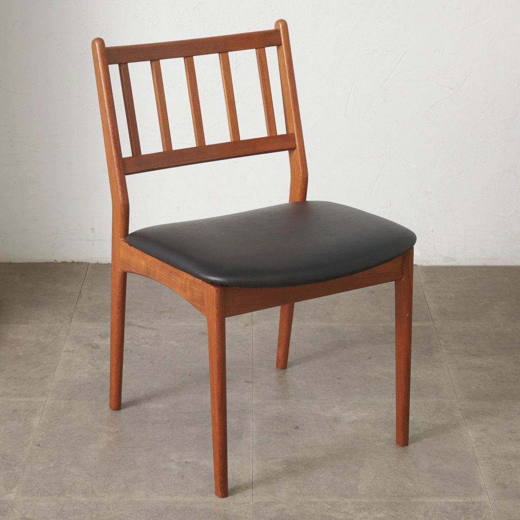 張替済 デンマーク ヴィンテージ ダイニングチェア 椅子 チーク 無垢材