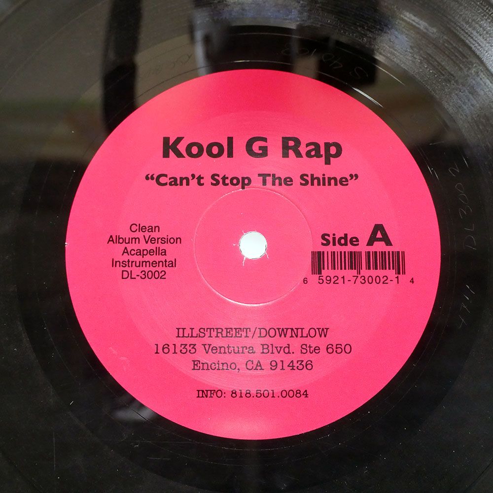 米 US盤 KOOL G RAP/CAN'T STOP THE SHINE / THUGS ANTHEM/ILLSTREET