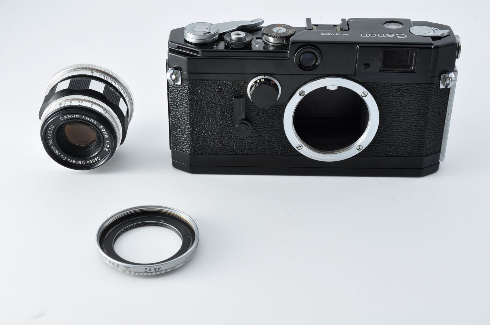 美品 保障付 動作確認済】Black Paint Canon VL Rangefinder + 50mm f2