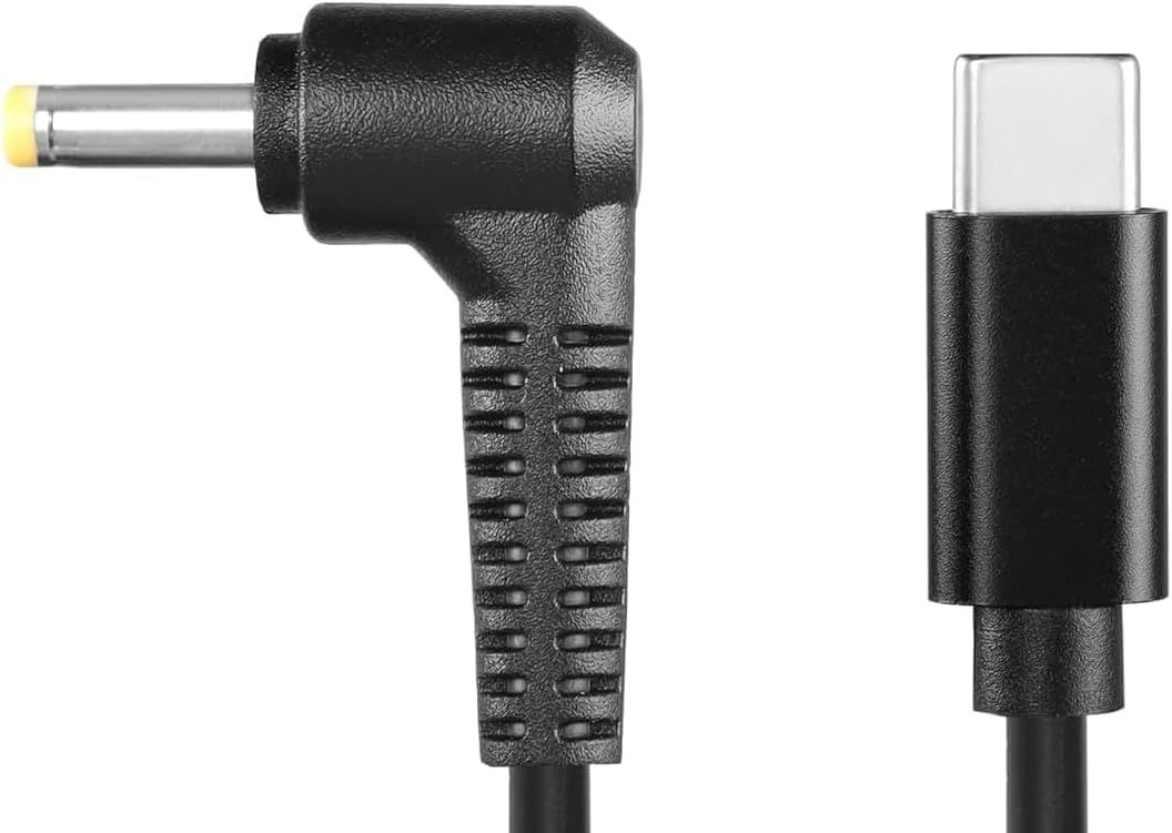 12 V Type-CからDC 4.0 x 1.7 mm電源充電ケーブル、USB CオスからDC