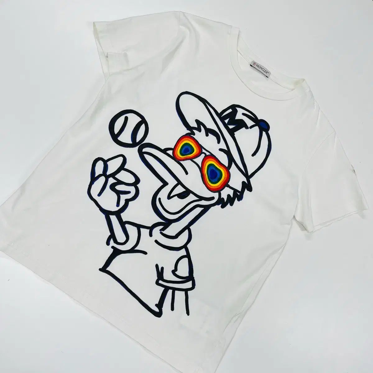 12a 150 モンクレール キッズ ダック プリンティング 半袖Tシャツ