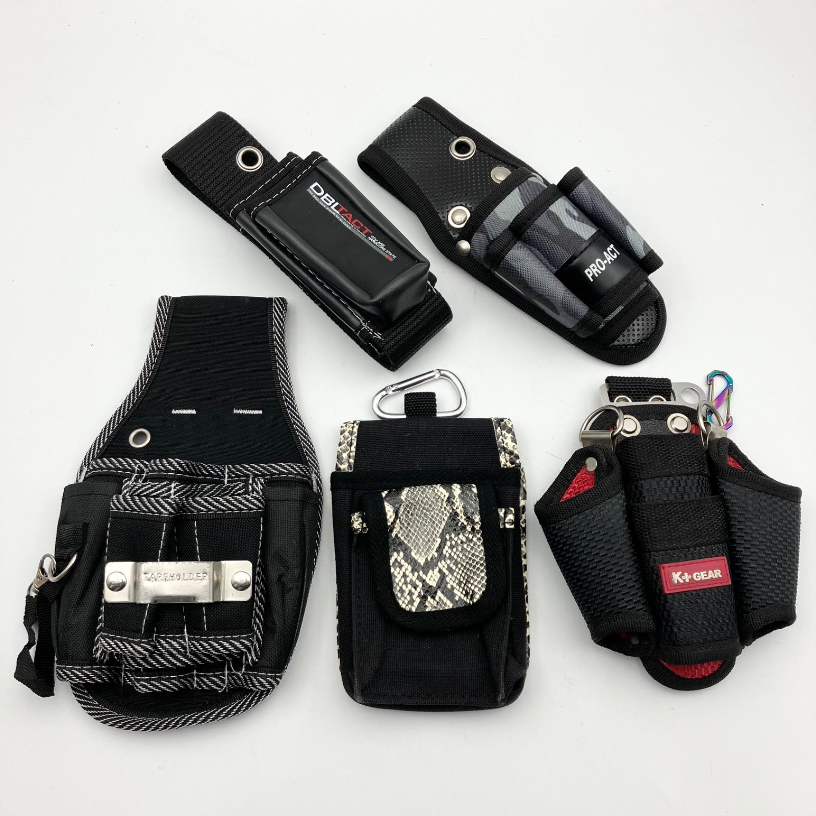 ツールホルダー 工具差し 腰道具 腰袋 工具入れ 5点セット まとめ 