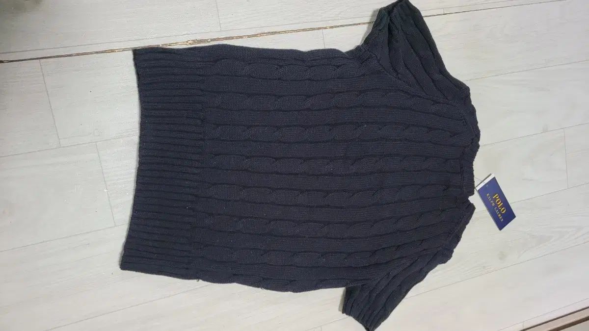 ポロ ラルフローレン ケーブル編み 半袖ニット新商品です。 伸縮性が