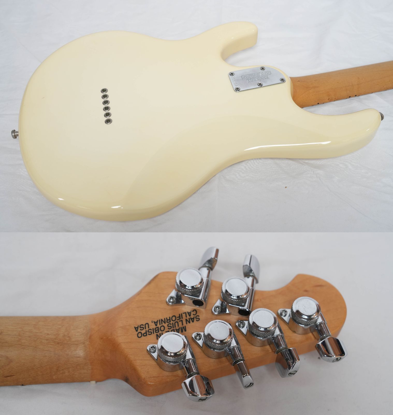 ☆MUSICMAN USA☆Silhouette WHITE HSH Hardtail 2000製 ハードケース