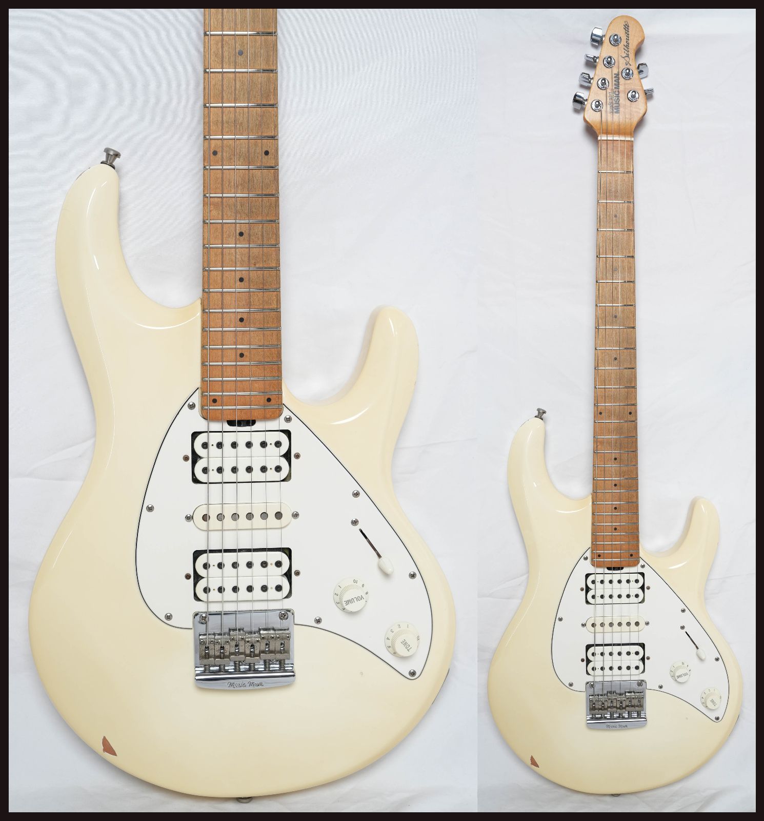 ☆MUSICMAN USA☆Silhouette WHITE HSH Hardtail 2000製 ハードケース