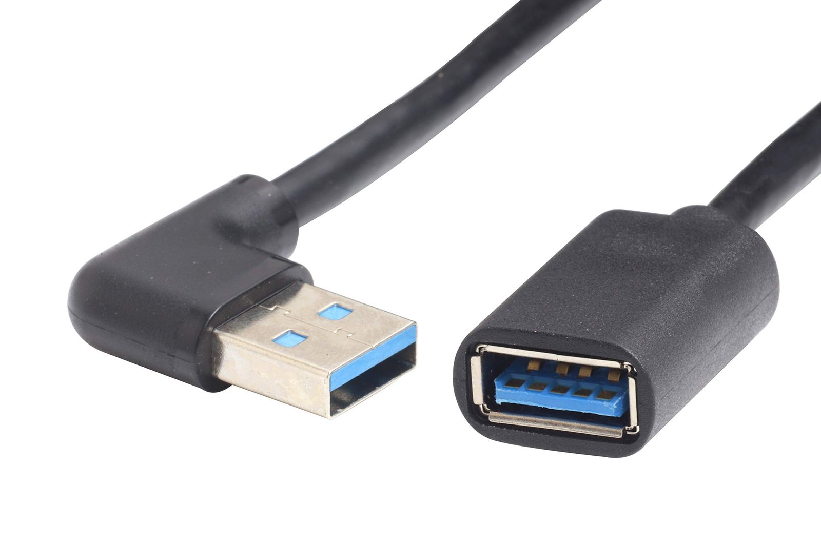 オーディオファン USB延長ケーブル L字 オス USB3.0 方向変換 Aタイプ