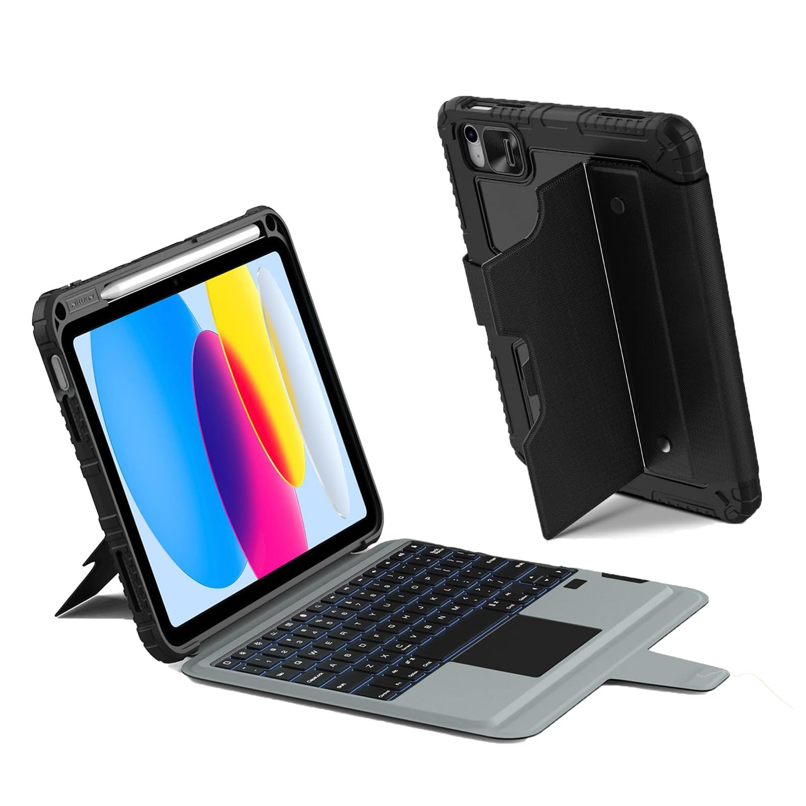 カメラ保護】Nillkin キーボード付きケース ipad A16(第11世代)/第10