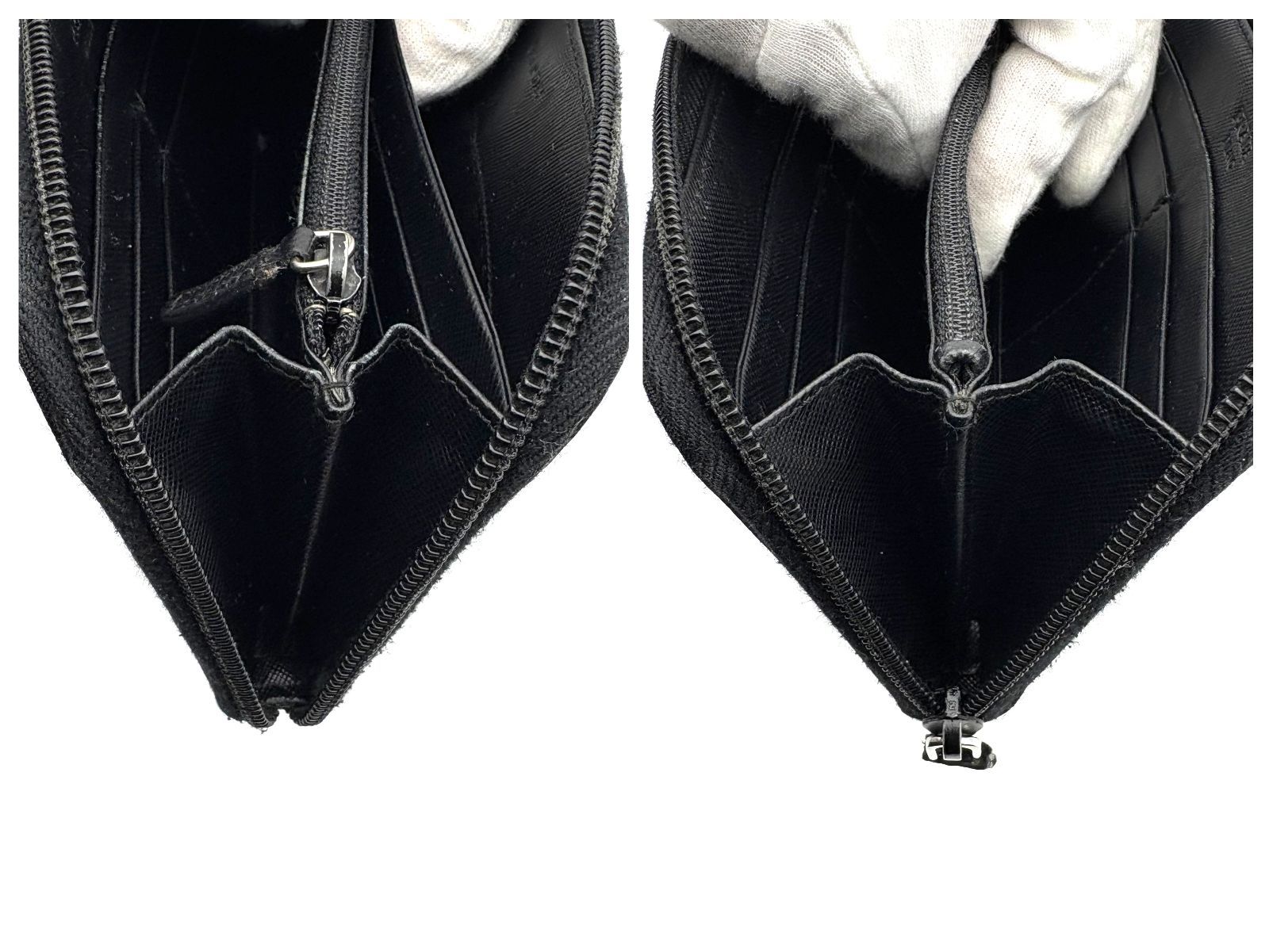 良品 】PRADA プラダ M506 ジップアラウンドウォレット トライアングル