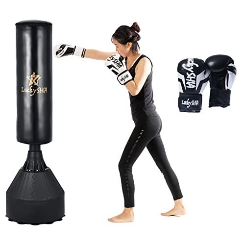 ◇【Lucky SHIA】 サンドバッグ 自宅用 自立型 自宅 スタンド 大人子供