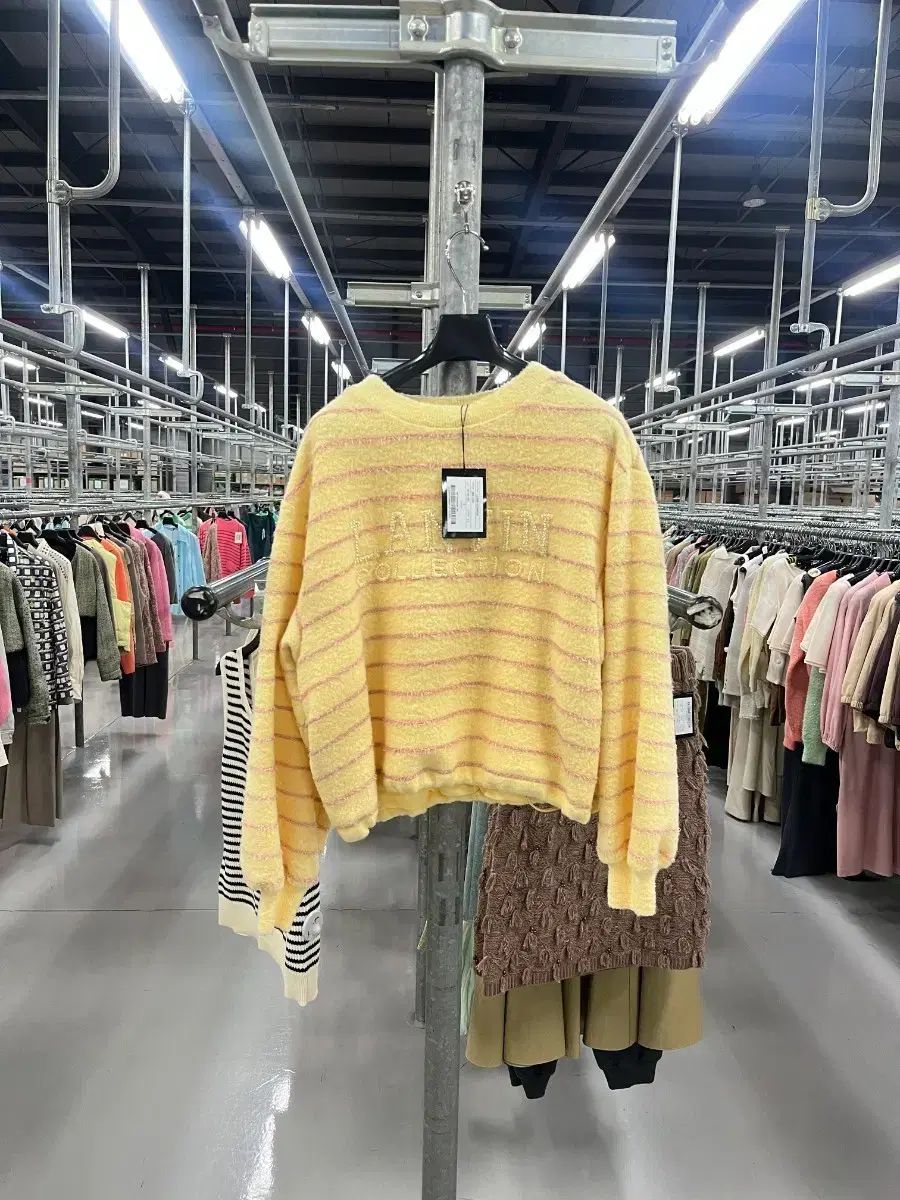 LANVIN Collection ランバン イェロー ストライプ ニット - メルカリ